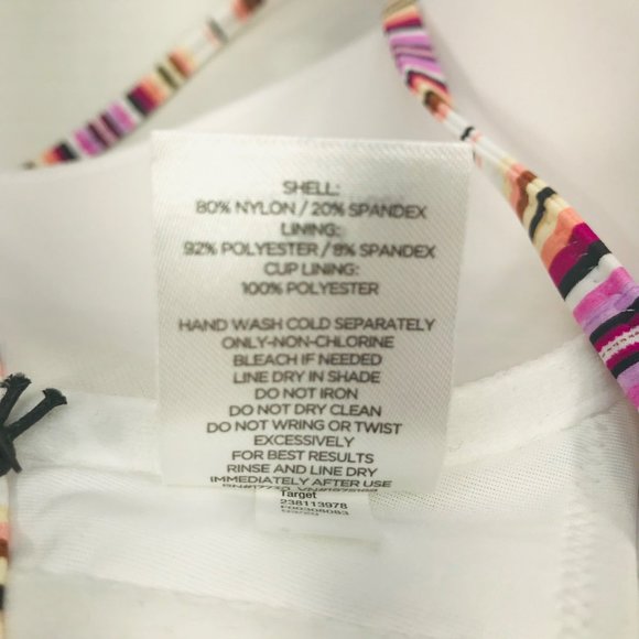 Shade And Shore Women's 36B Lightly Lined Longline Bralette Bikini Swim Top New - Picture 7 of 12